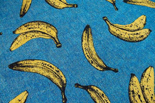 Louis De Poortere Pop Banana California Blue 9394 Round Rug - Love-Rugs alternate image