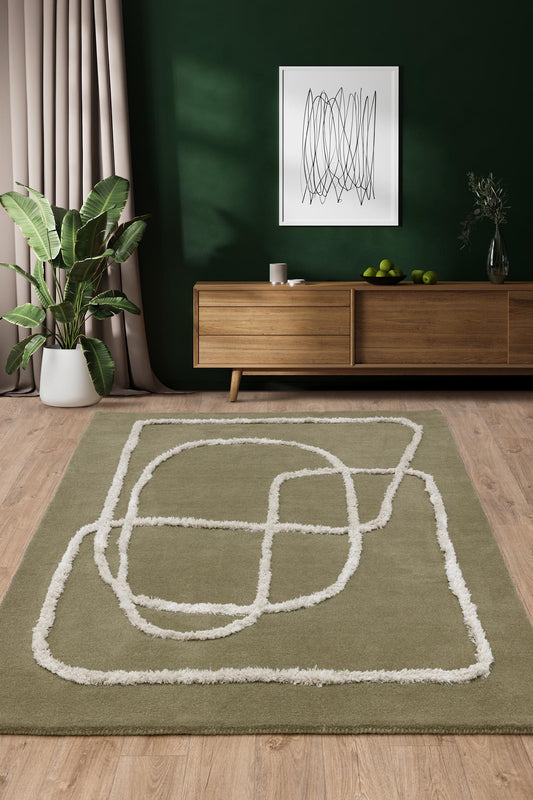 Matrix Infinity Sage Rug - Love-Rugs alternate image