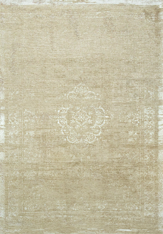 Louis De Poortere Fading World Medallion 9672 Milk Curry Rug - Love-Rugs
