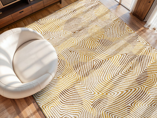 Louis De Poortere Meditation Coral 9799 Yellow Hippy Rug alternate image