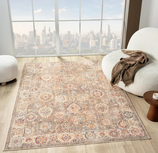Alia 513AE Beige/L.Blue Rug alternate image