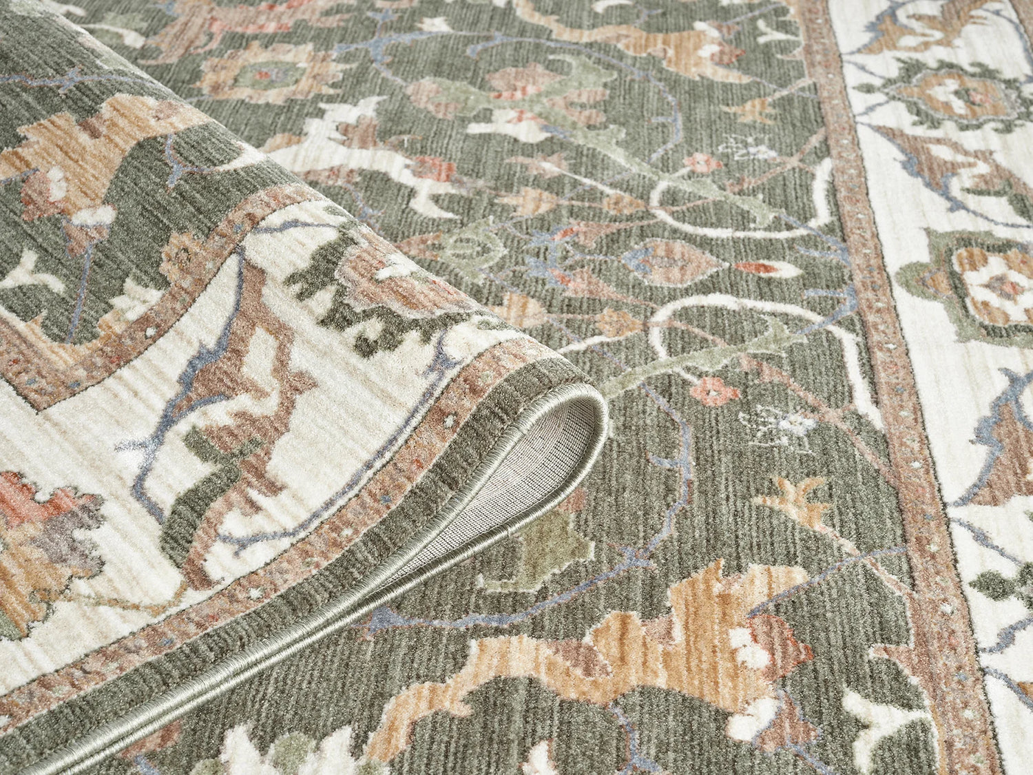 Alia Keyon Green Runner Rug