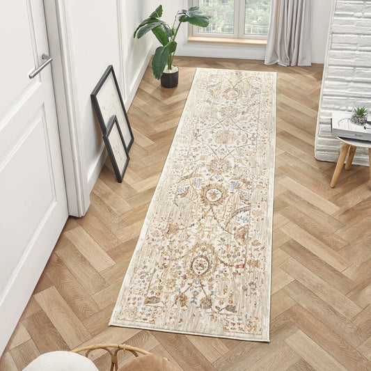 Alia Parisa Cream Runner Rug