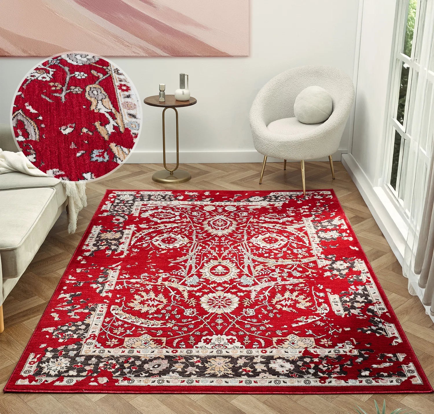 Alia Parisa Red Rug