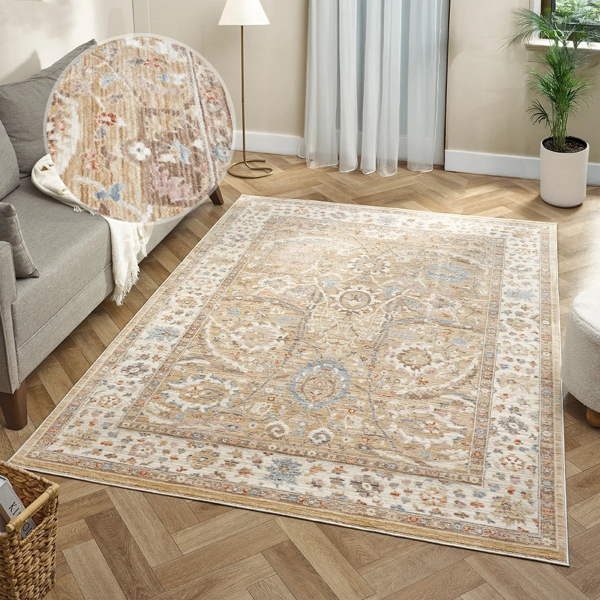 Alia Keyon Beige / Cream Rug