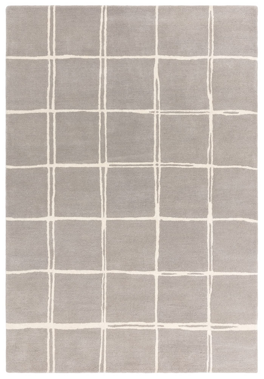 Albany Grid Grey Rug 