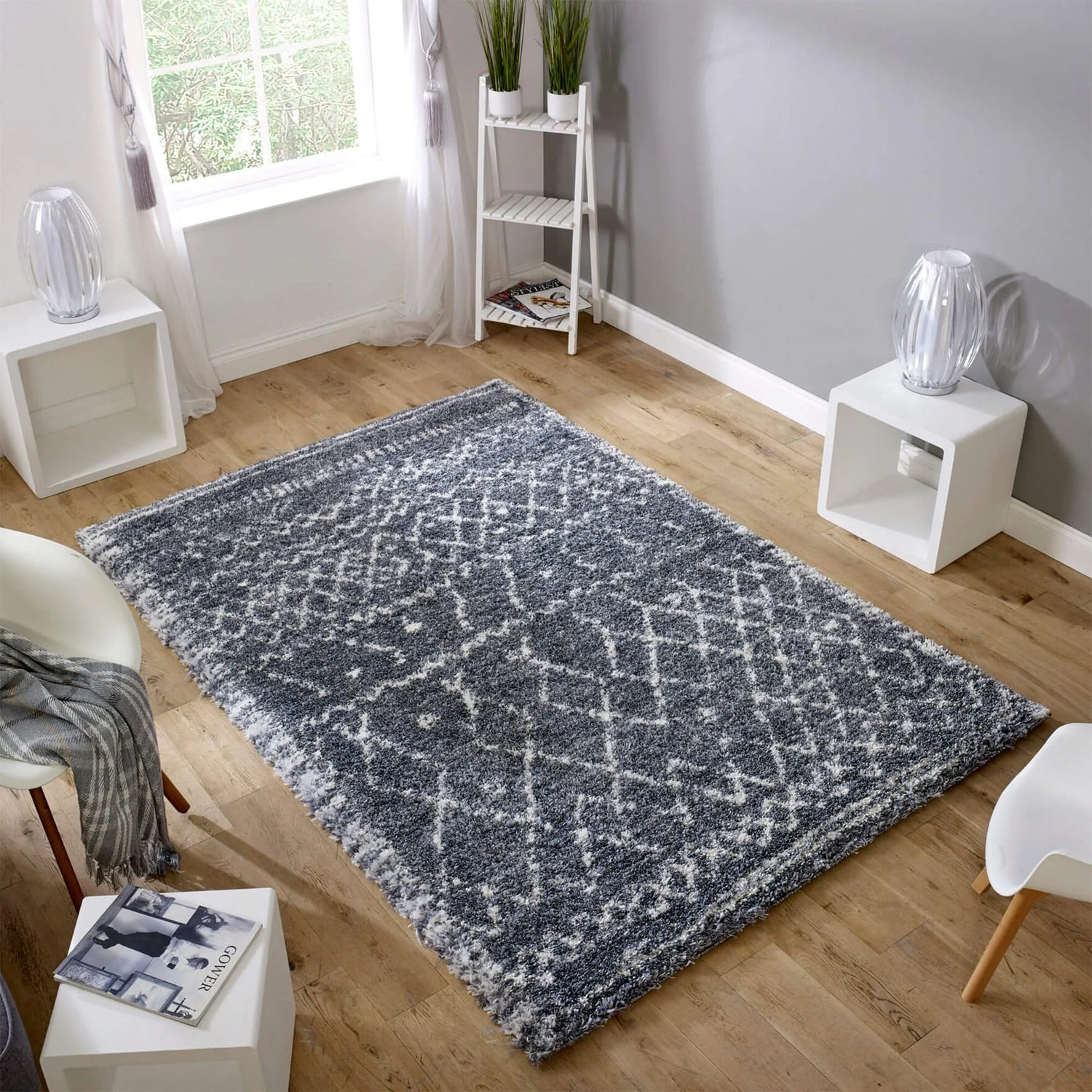 Alto AL05 Grey Cream Rug - Love-Rugs
