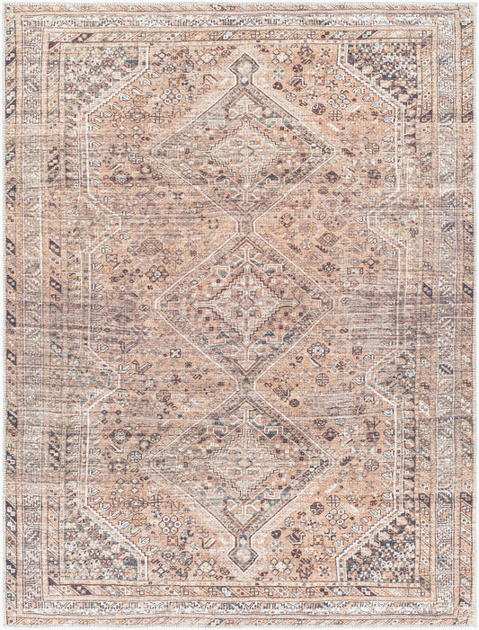 Amelie Machine Washable Traditional Boho Cider AML2384 Rug - Love-Rugs