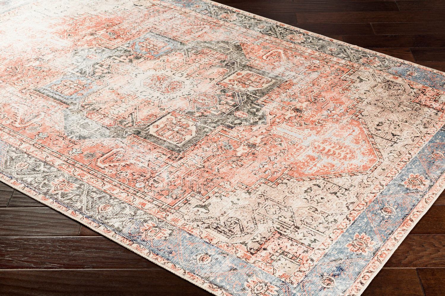 Amelie Machine Washable Vintage AML2309 Rug - Love-Rugs