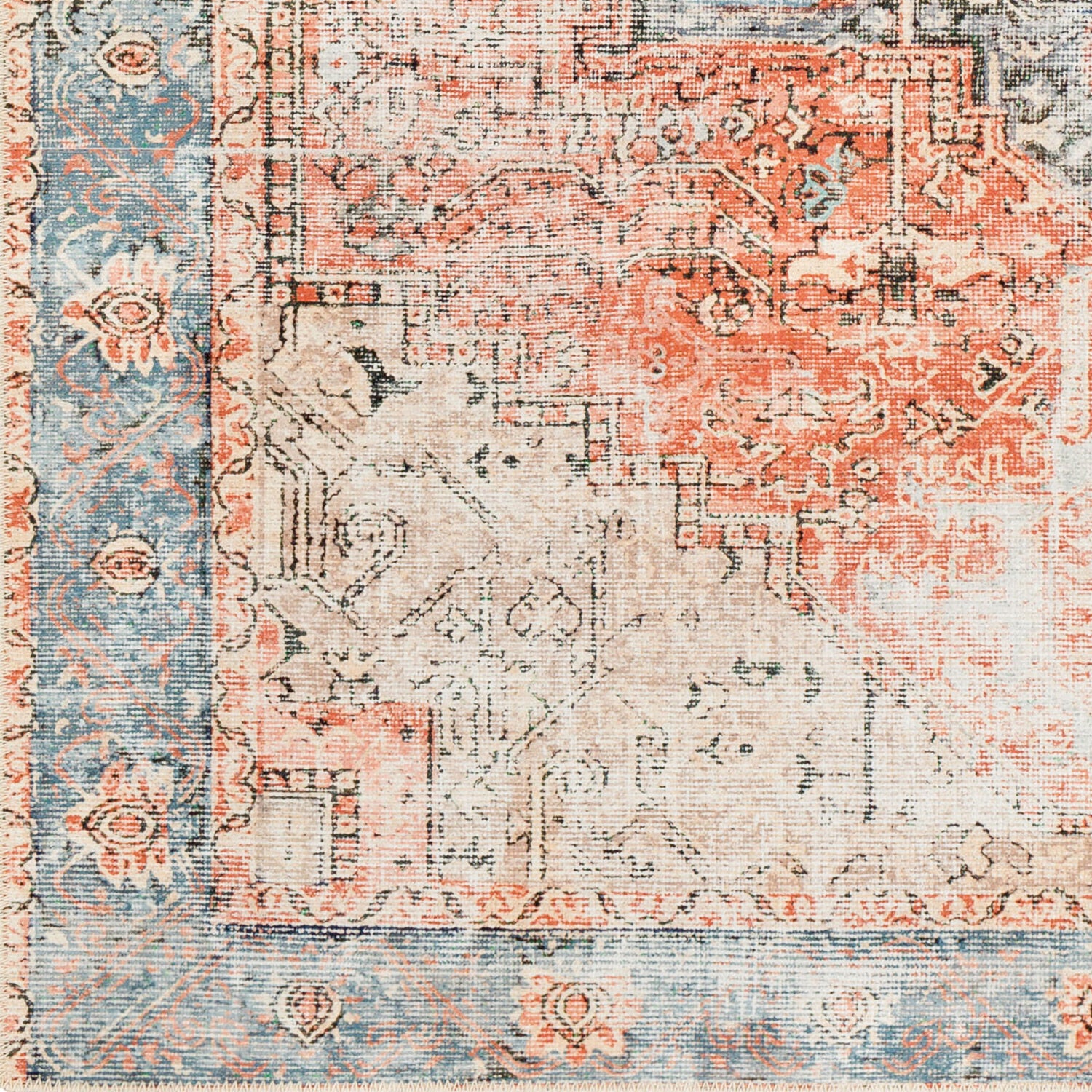 Amelie Machine Washable Vintage AML2309 Rug - Love-Rugs