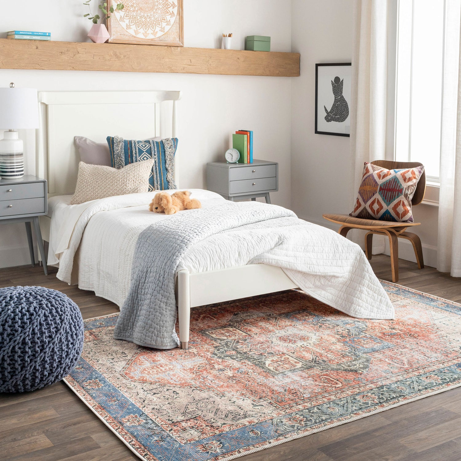 Amelie Machine Washable Vintage AML2309 Rug - Love-Rugs