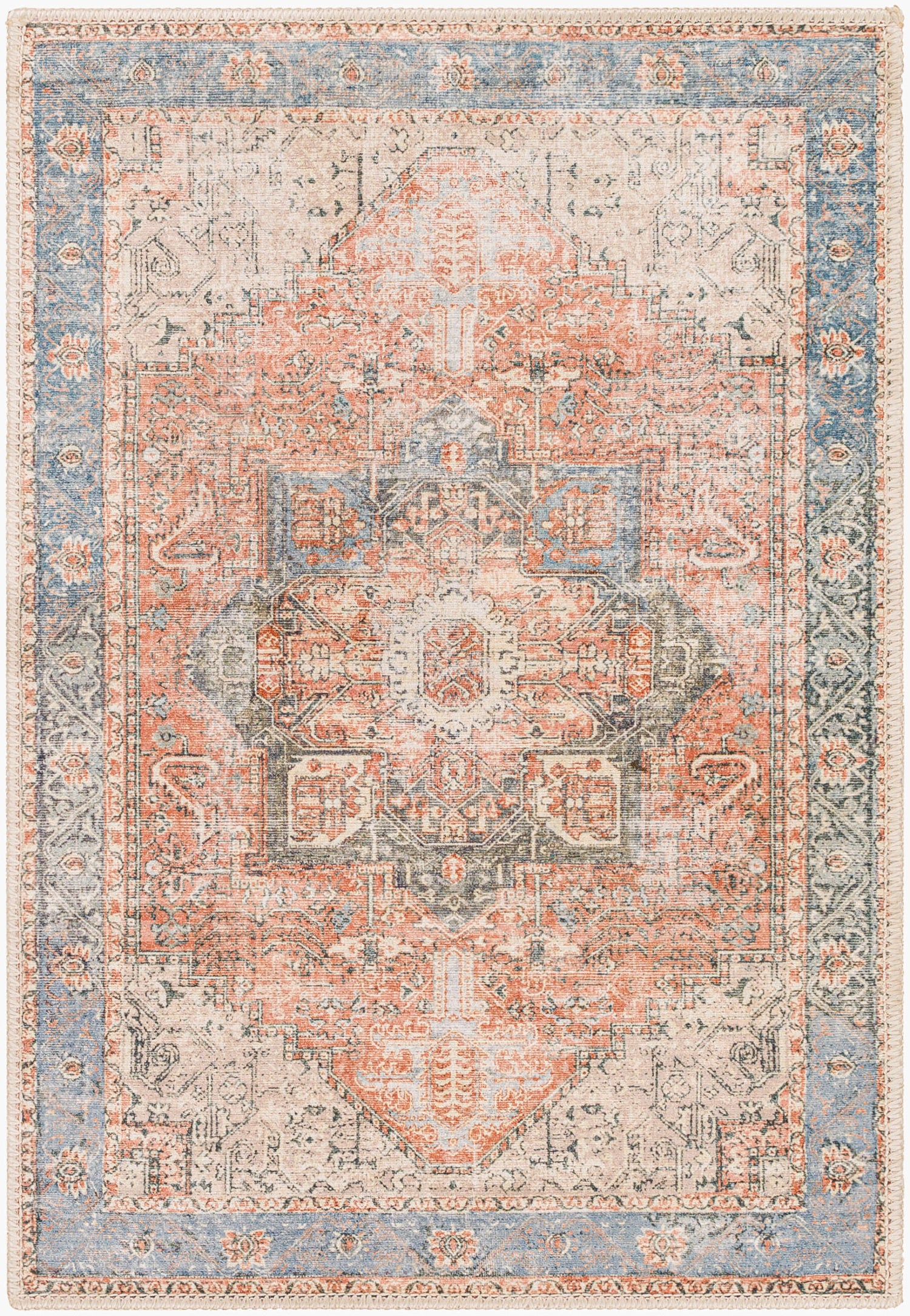 Amelie Machine Washable Vintage AML2309 Rug - Love-Rugs