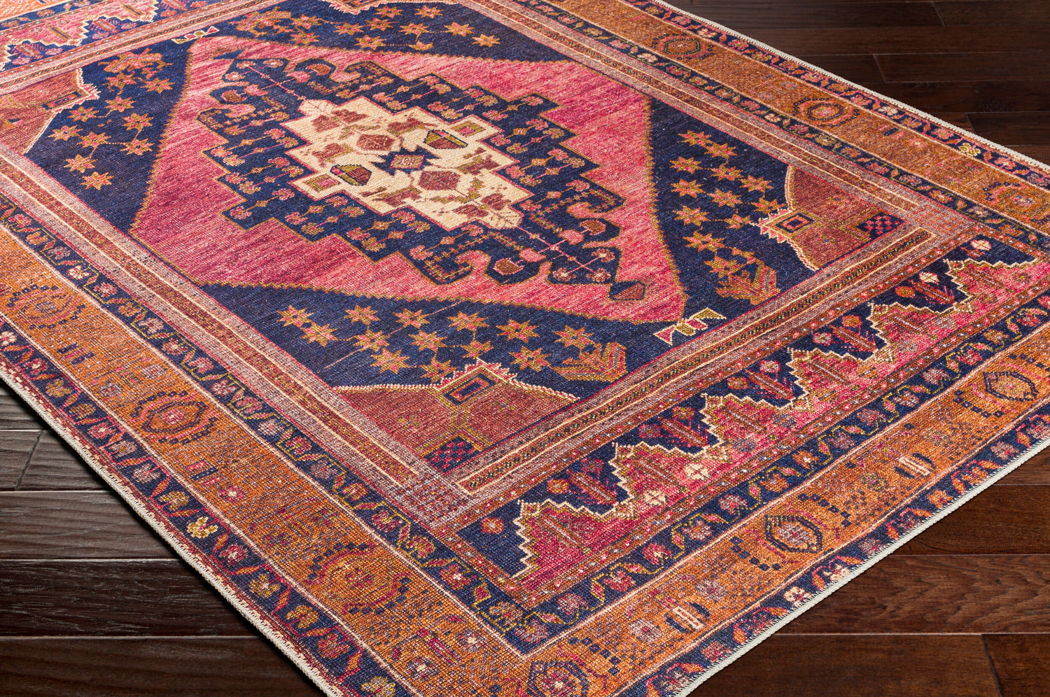 Amelie Machine Washable Vintage AML2347 Rug - Love-Rugs