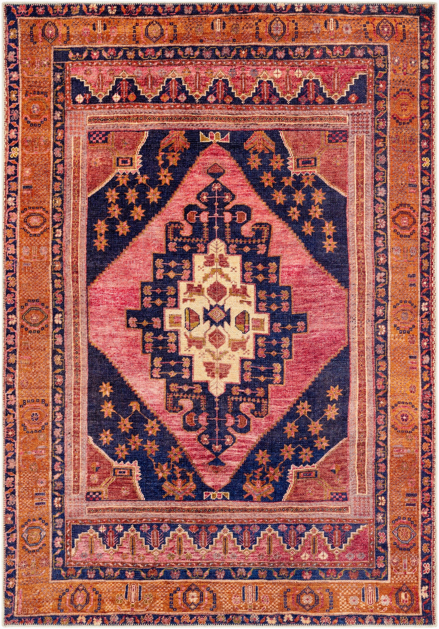 Amelie Machine Washable Vintage AML2347 Rug - Love-Rugs