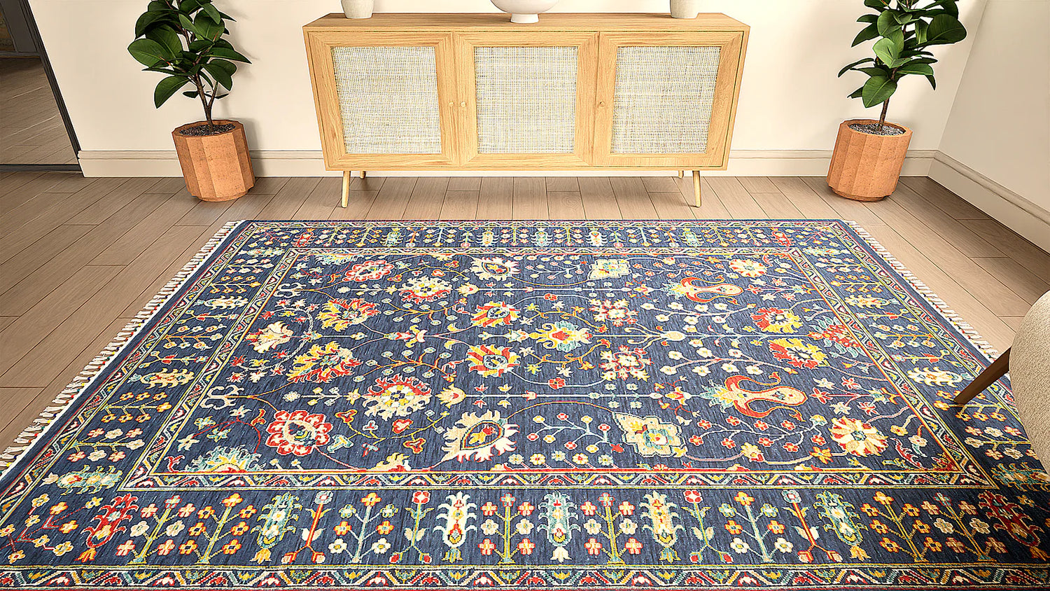 Amiri Sultani Blue Rug - Love-Rugs