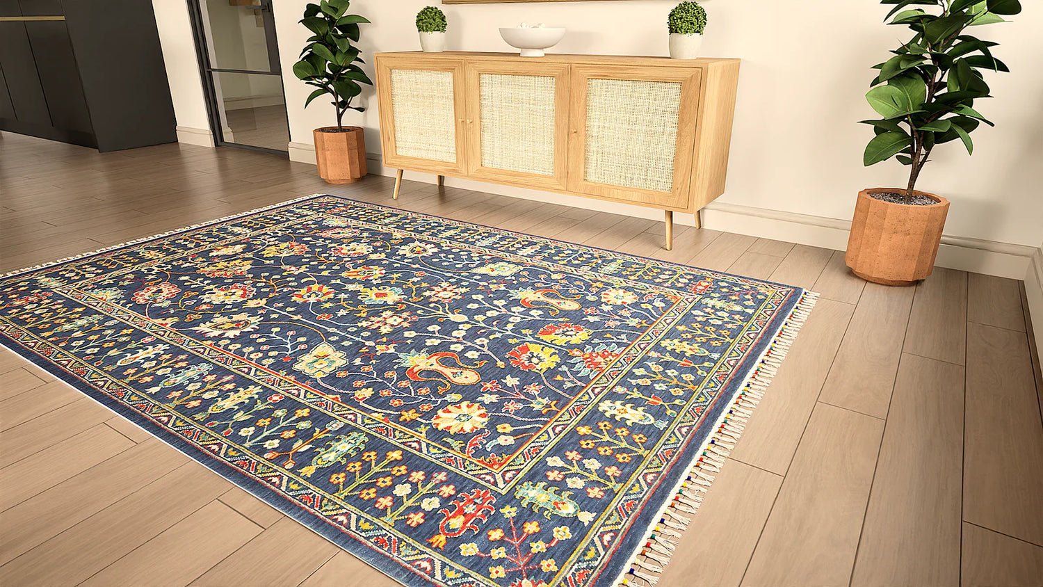 Amiri Sultani Blue Rug - Love-Rugs