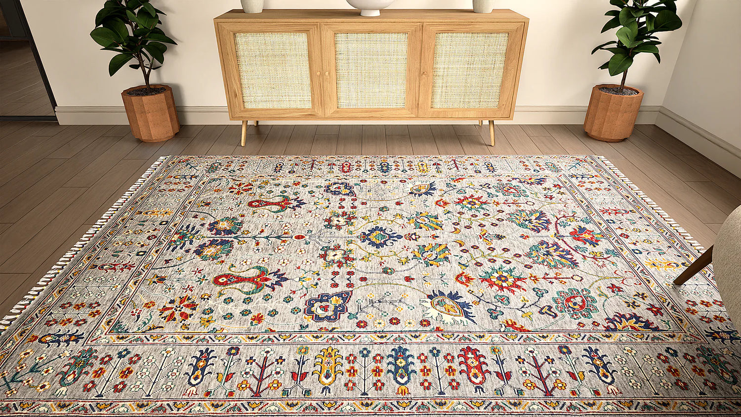 Amiri Sultani Grey Rug - Love-Rugs