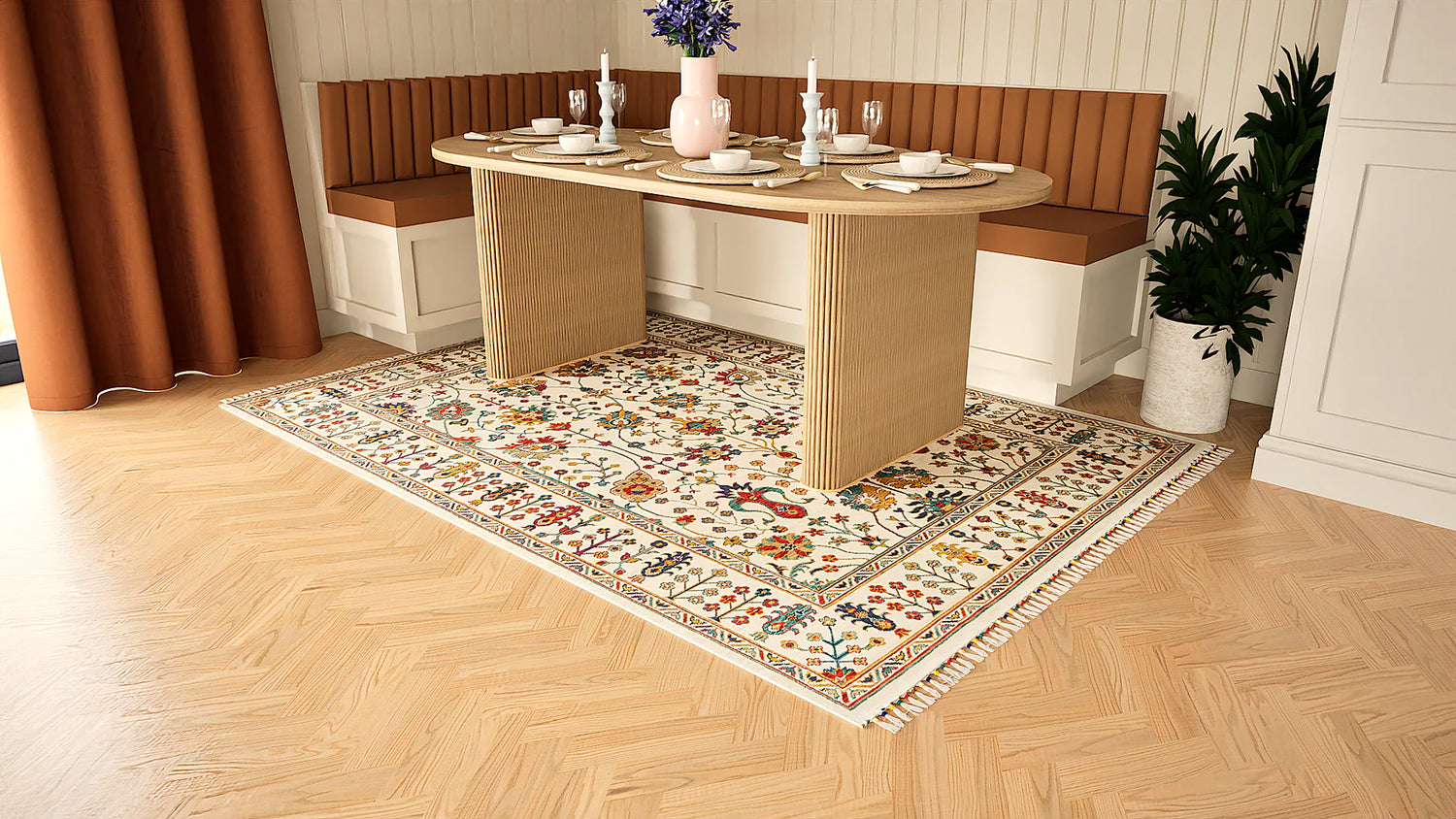 Amiri Sultani Ivory Rug - Love-Rugs