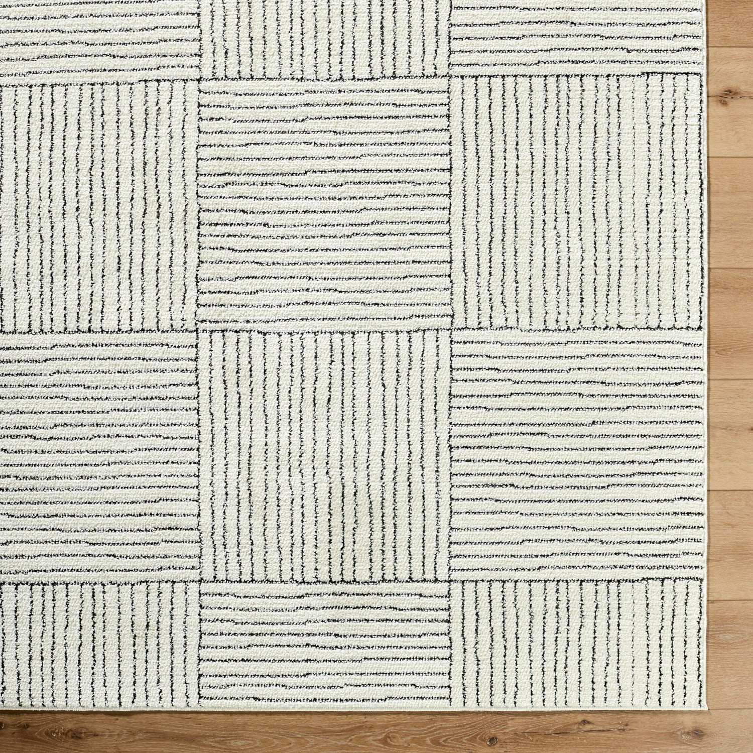 Architect Galey Alix x Livabliss Modern Scandi High Pile Ivory/Black GAAR2300 Rug - Love-Rugs