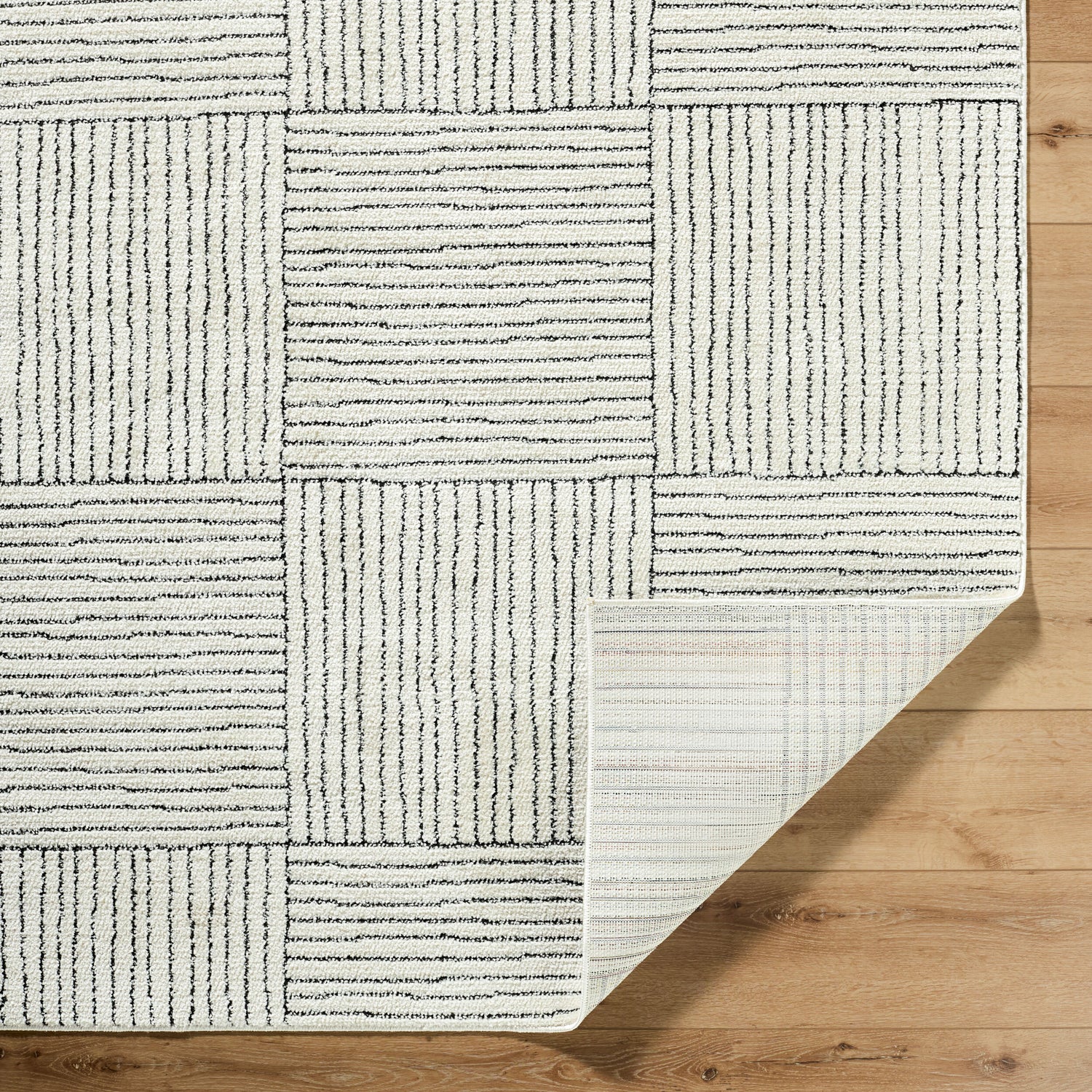 Architect Galey Alix x Livabliss Modern Scandi High Pile Ivory/Black GAAR2300 Rug - Love-Rugs