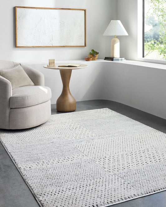Architect Galey Alix x Livabliss Modern Scandi High Pile Ivory/Black GAAR2302 Rug - Love-Rugs alternate image