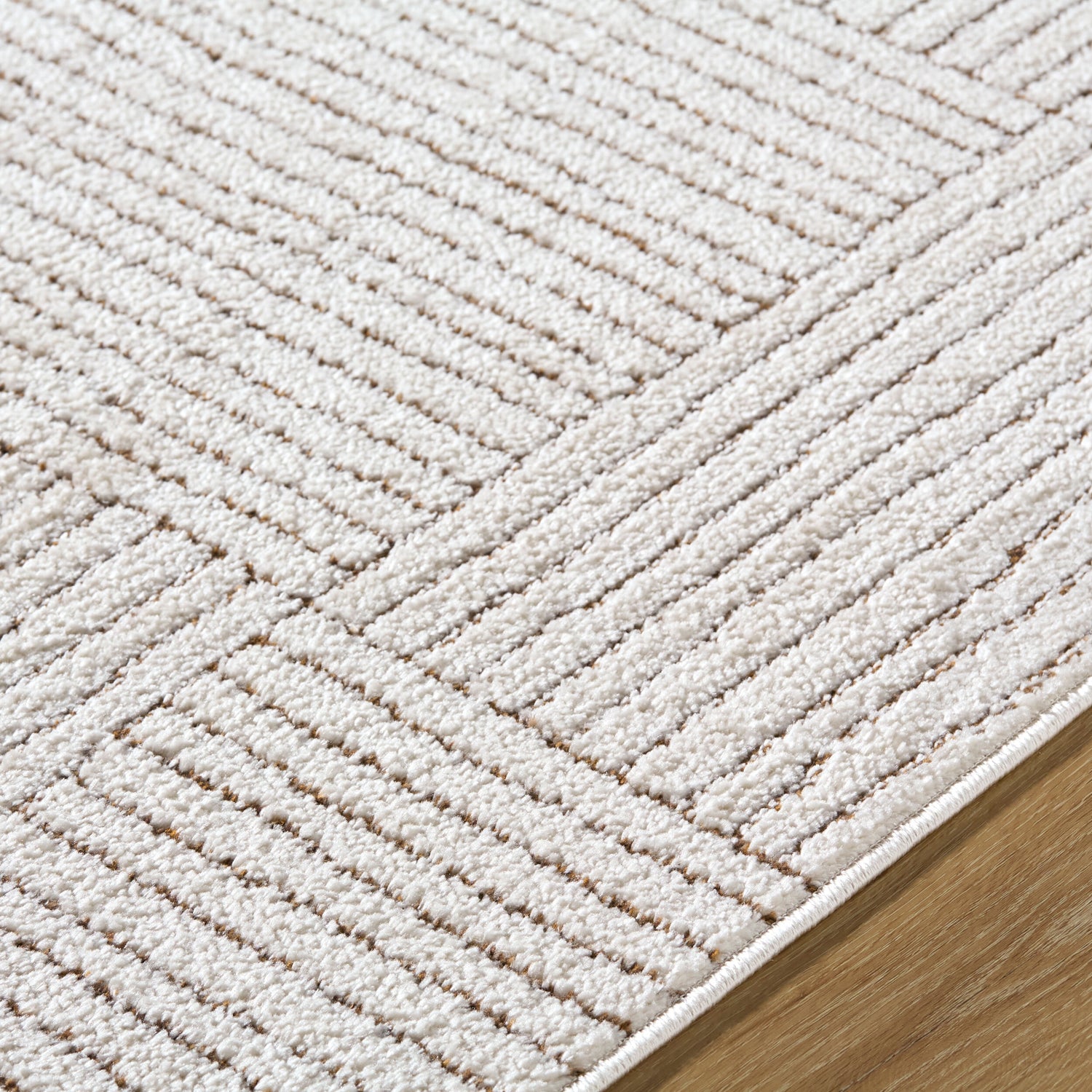 Architect Galey Alix x Livabliss Modern Scandi High Pile Ivory/Dark Brown GAAR2301 Runner Rug - Love-Rugs