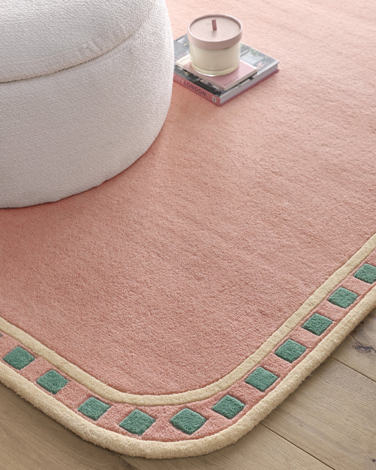 Origins Borderline Pink Rug