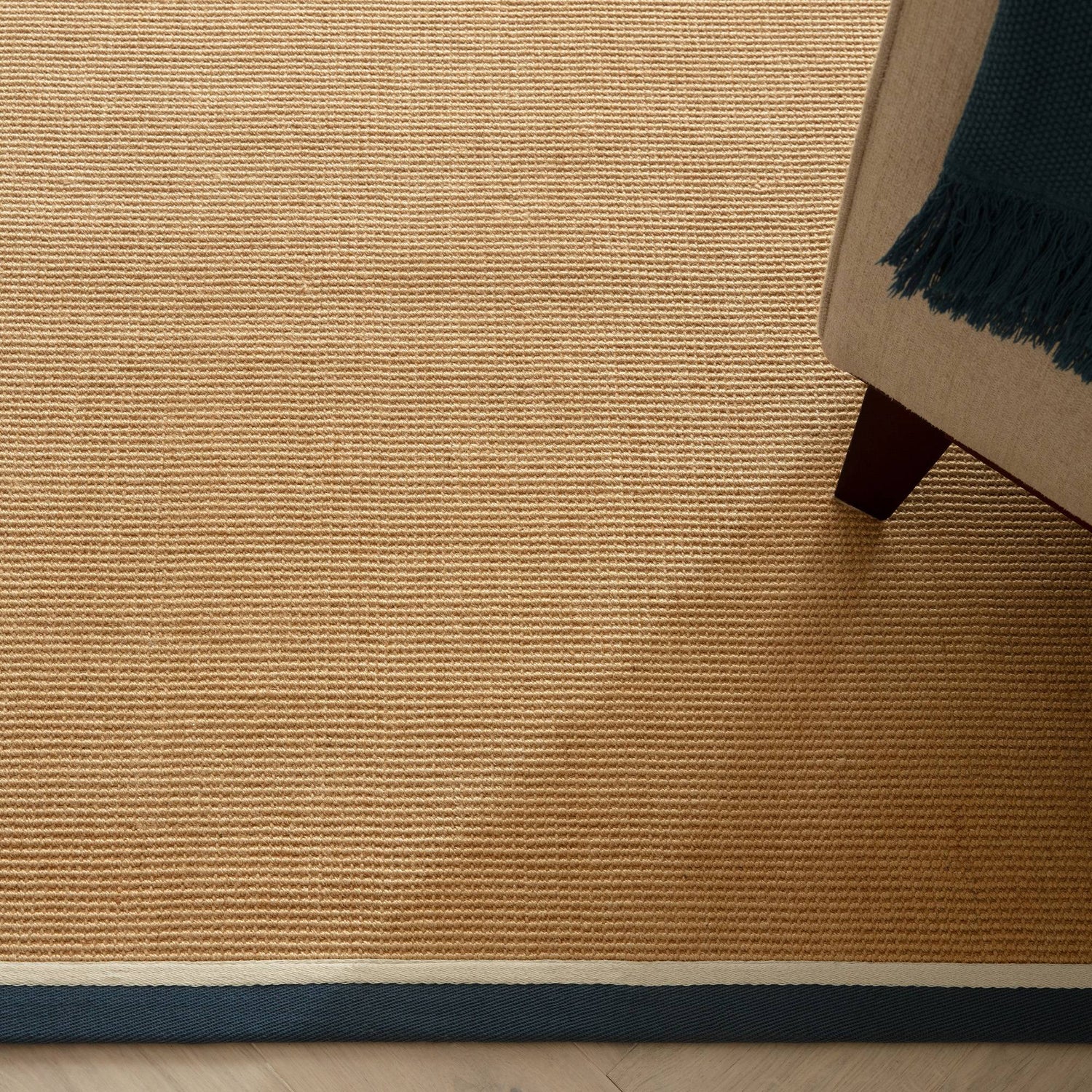 Bordo Boucle Blue Cream Rug - Love-Rugs