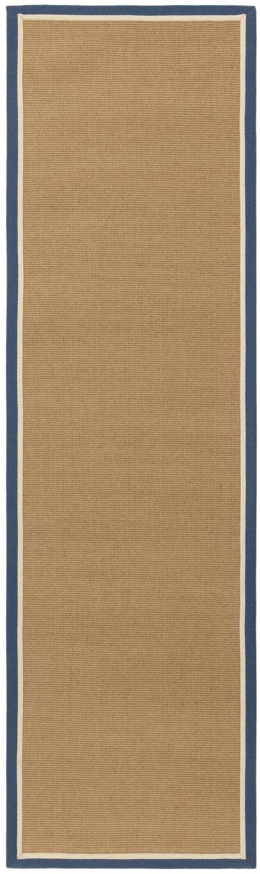 Bordo Boucle Blue Cream Runner Rug - Love-Rugs