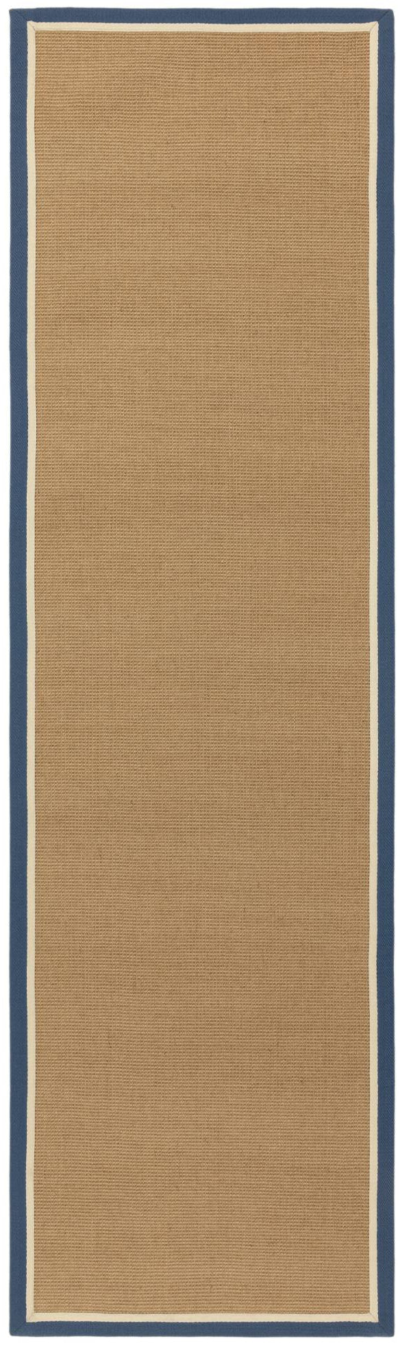 Bordo Boucle Blue Cream Runner Rug - Love-Rugs