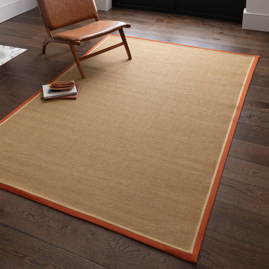 Bordo Boucle Rust Linen Rug - Love-Rugs alternate image