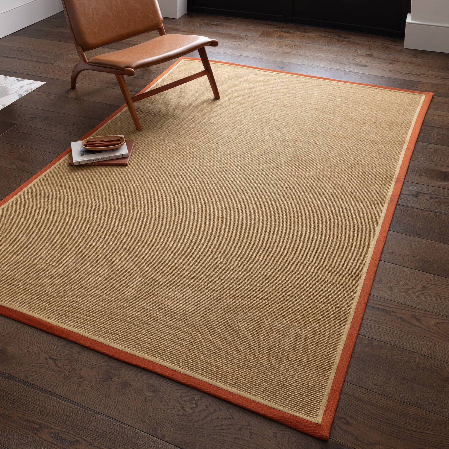 Bordo Boucle Rust Linen Rug - Love-Rugs