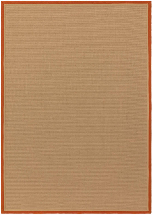 Bordo Boucle Rust Linen Rug - Love-Rugs
