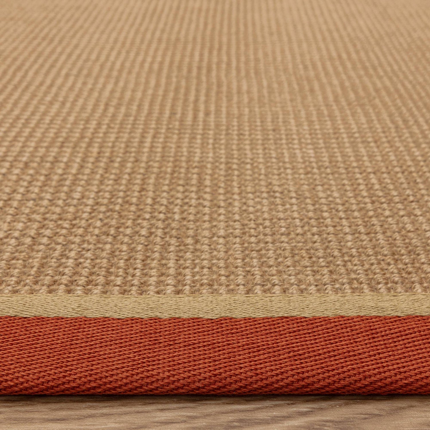 Bordo Boucle Rust Linen Rug - Love-Rugs