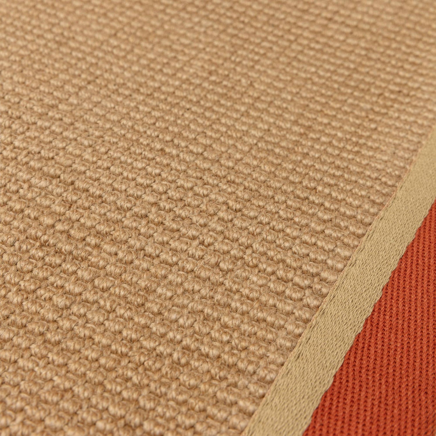 Bordo Boucle Rust Linen Runner Rug - Love-Rugs