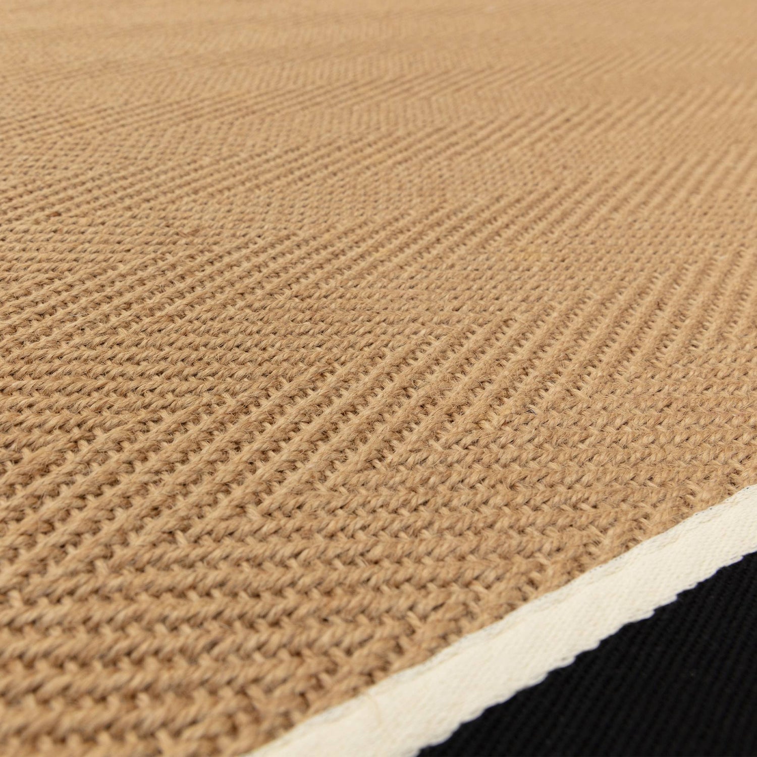 Bordo Herringbone Charcoal Cream Rug - Love-Rugs