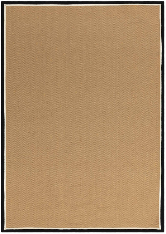Bordo Herringbone Charcoal Cream Rug - Love-Rugs