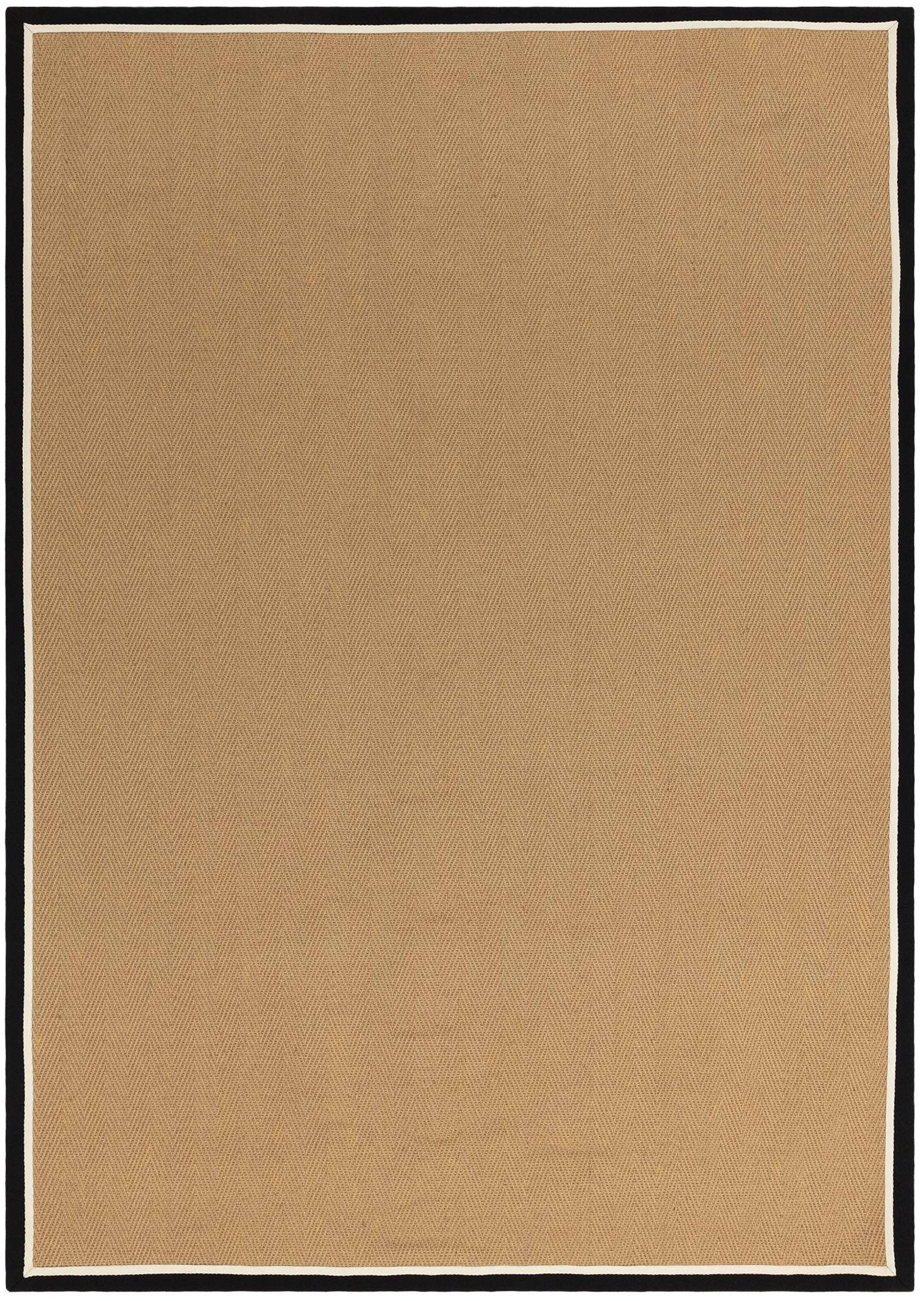 Bordo Herringbone Charcoal Cream Rug - Love-Rugs