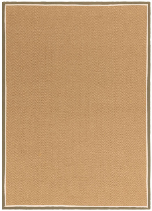 Bordo Herringbone Khaki Cream Rug - Love-Rugs