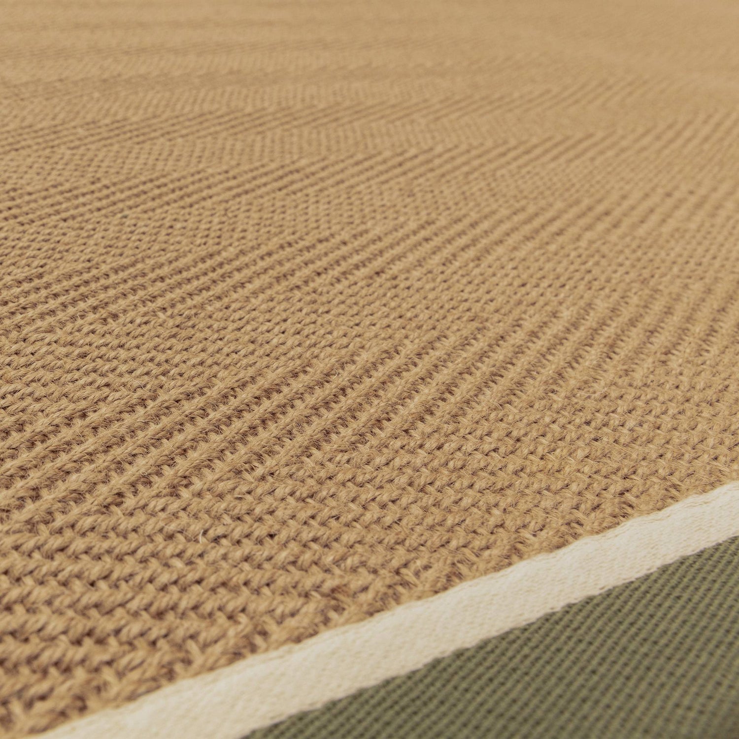 Bordo Herringbone Khaki Cream Runner Rug - Love-Rugs