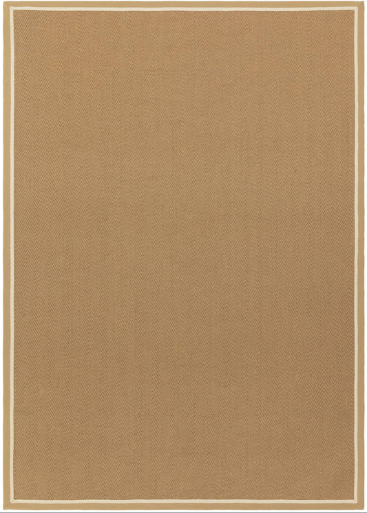 Bordo Herringbone Linen Cream Rug - Love-Rugs