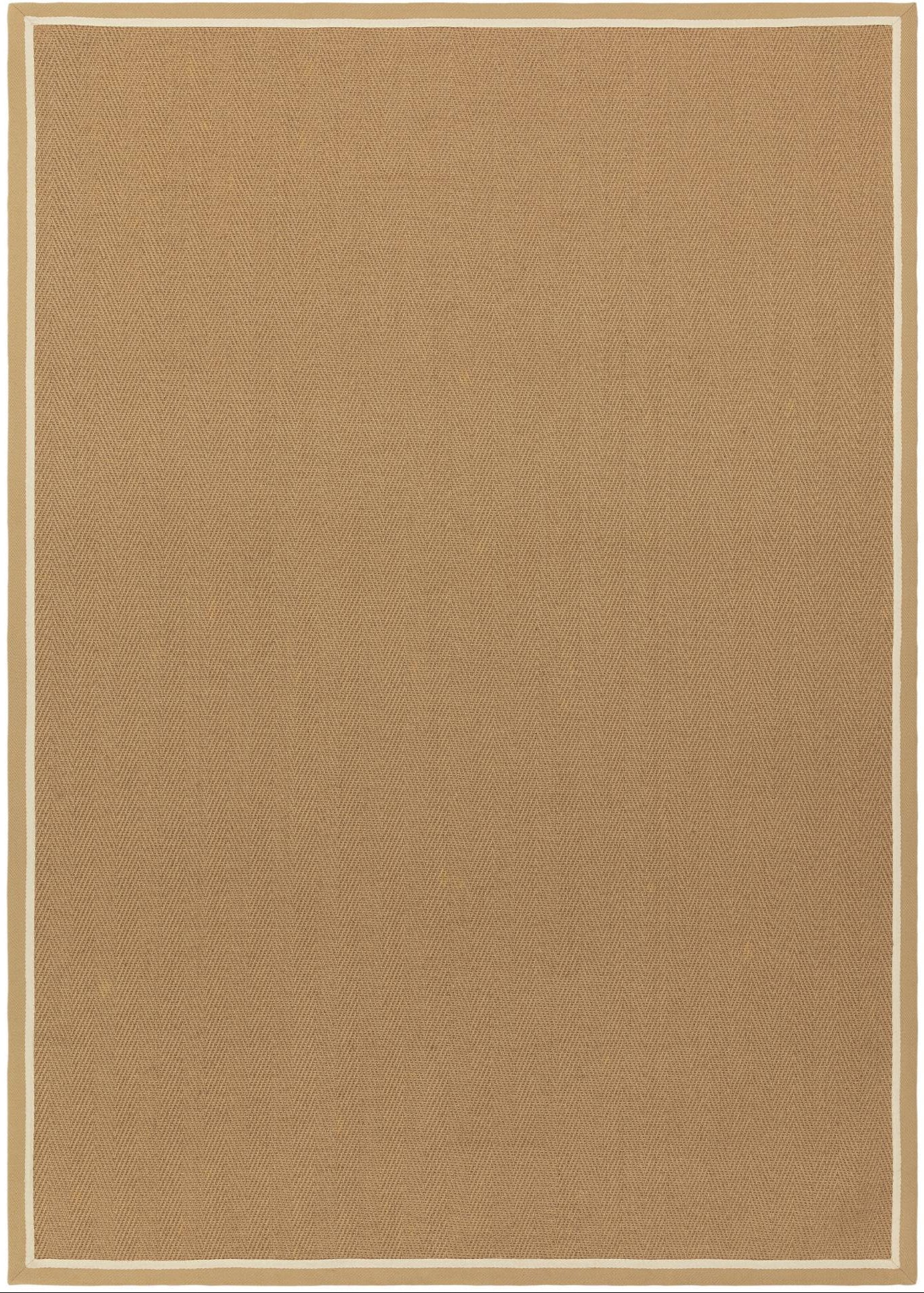 Bordo Herringbone Linen Cream Rug - Love-Rugs