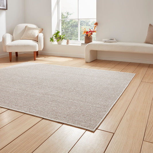 Boucle E6404 White/Brown Rug alternate image