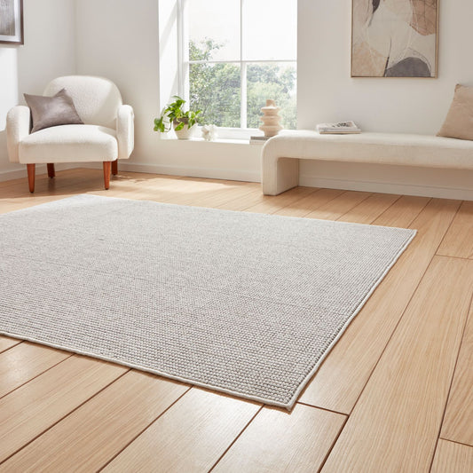 Boucle E6404 White/Grey Rug alternate image
