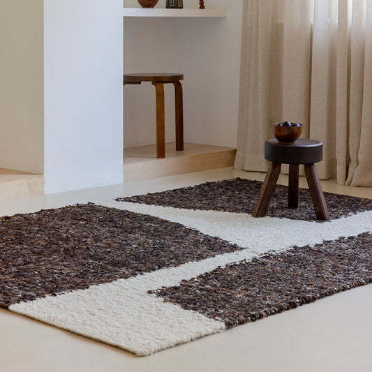 Brink & Campman Craft Fundament Chocolate/Cream 149305 Rug - Love-Rugs