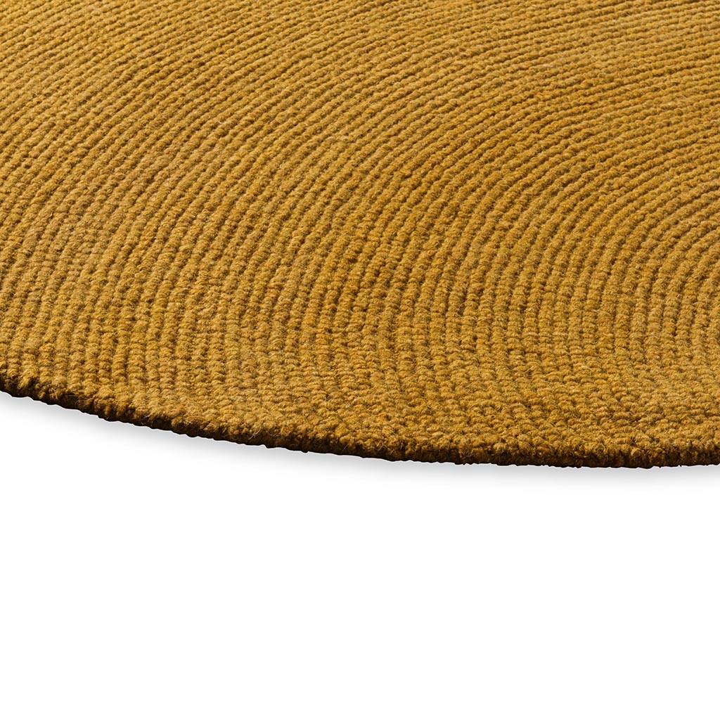 Brink & Campman Decor Echo Ochre 089706 Round Rug - Love-Rugs