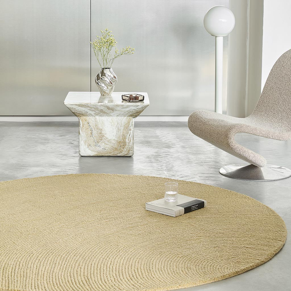 Brink & Campman Decor Echo Sand 089701 Round Rug - Love-Rugs