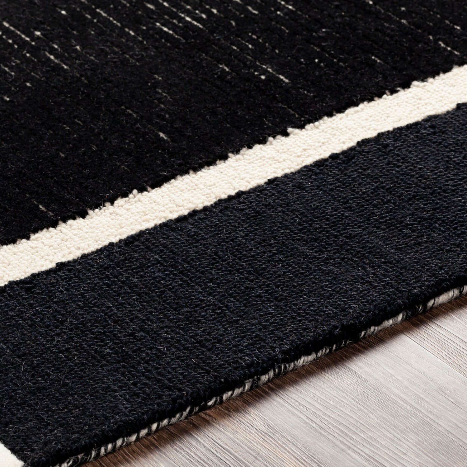 Brooklyn Hand-Tufted Modern Wool Black BRO2304 Rug - Love-Rugs