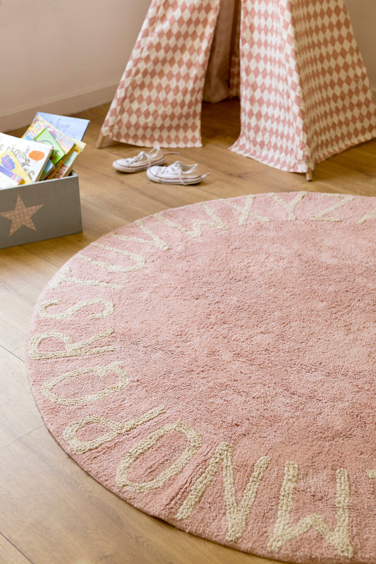 Lorena Canals Washable ABC Vintage Nude Natural Round Rug alternate image