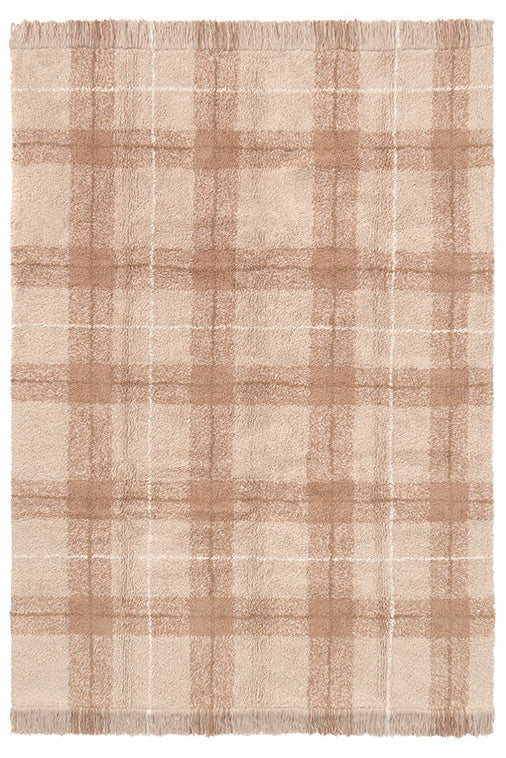 Lorena Canals Washable Tartan Rose Rug